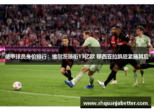 德甲球员身价排行：维尔茨领衔13亿欧 穆西亚拉凯恩紧随其后